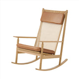 Swing Rocking Chair: White Oiled Oak