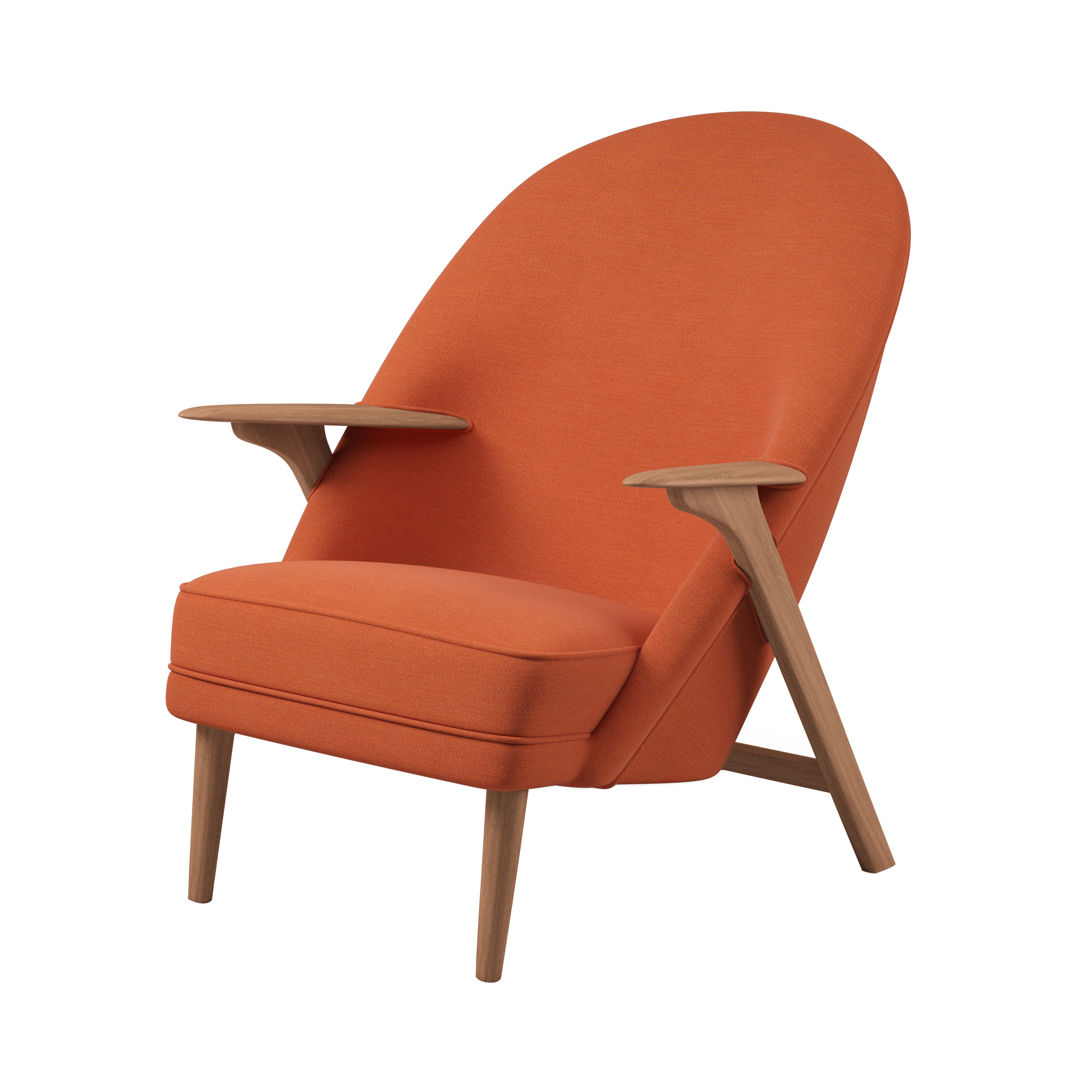 Wingman Lounge Chair: Oiled Oak