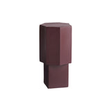 Quartz Side Table: Maroon