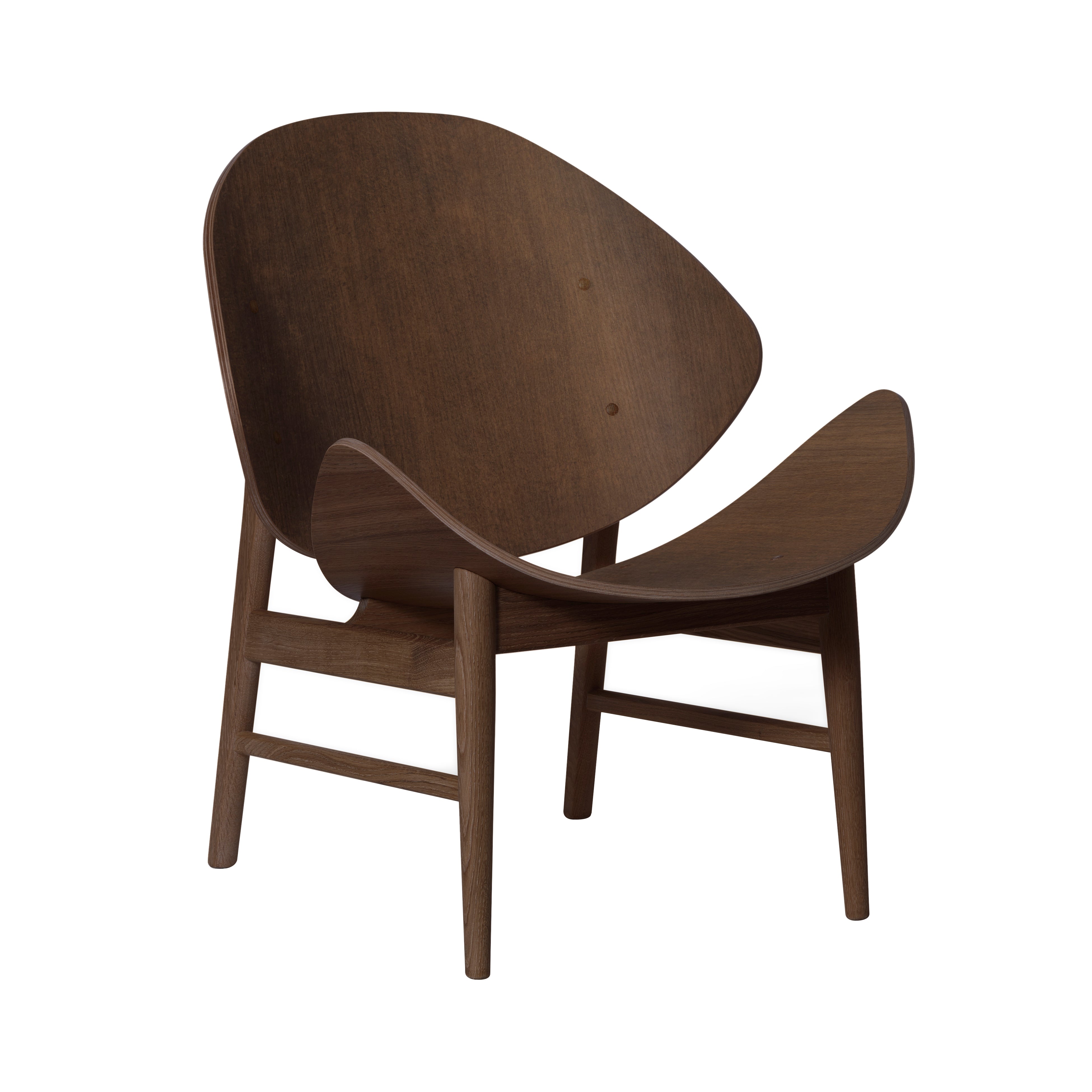 The Orange Lounge Chair: Smoked Oiled Oak