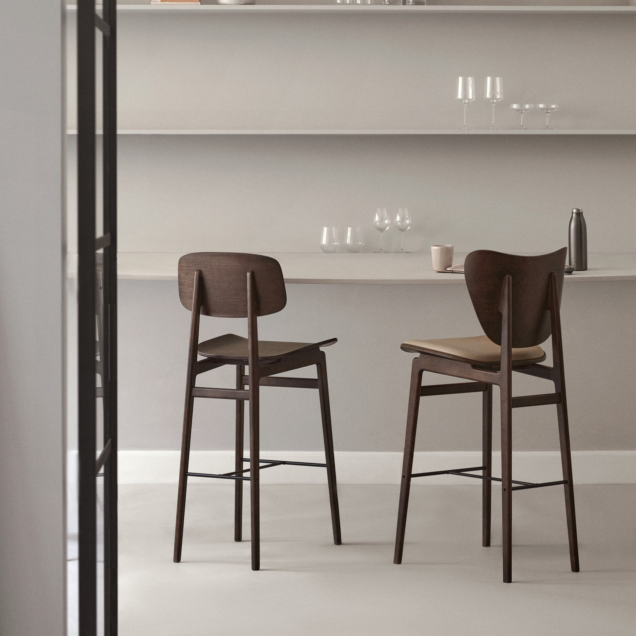 Elephant Bar + Counter Chair: Front Upholstered