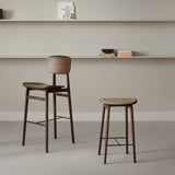 NY11 Bar + Counter Stool: Seat Upholstered