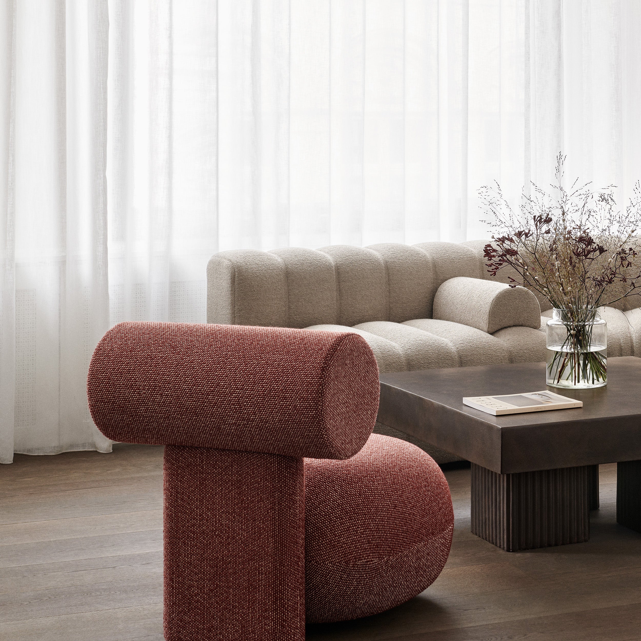 Hippo Lounge Chair: Full Upholstered