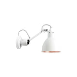 Lampe Gras N°304 Lamp: White + White + Copper + Round