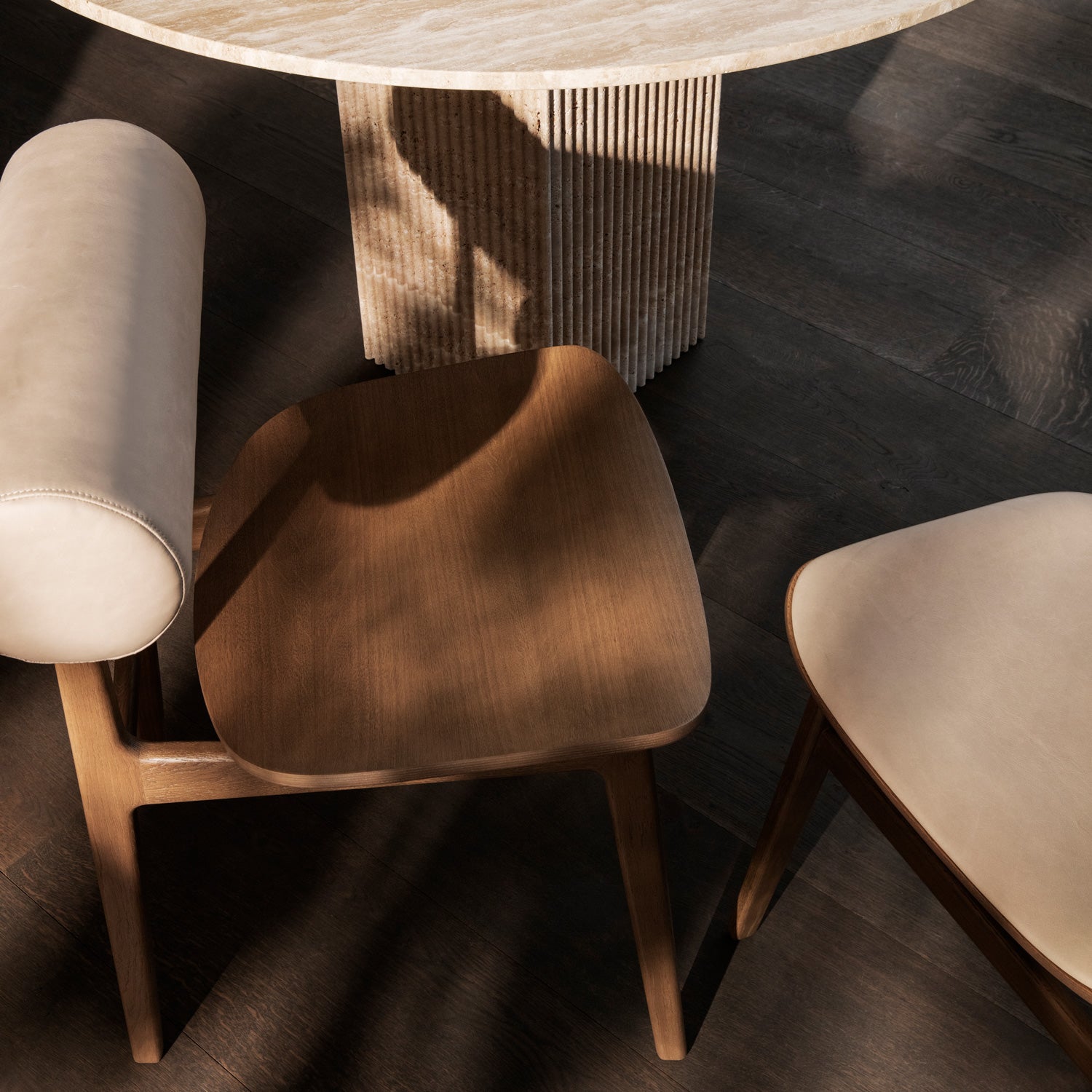 Totem Chair: Back Upholstered