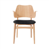 Gesture Dining Chair: Seat Upholstered + Oiled Oak