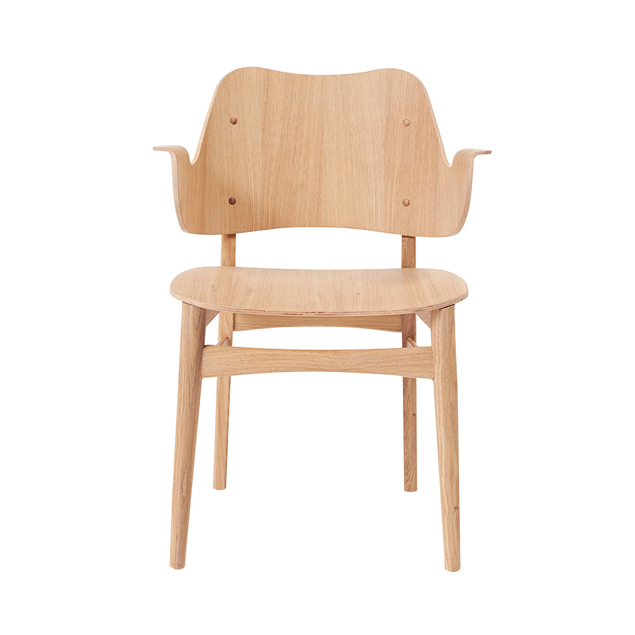Gesture Dining Chair: White Oiled Oak