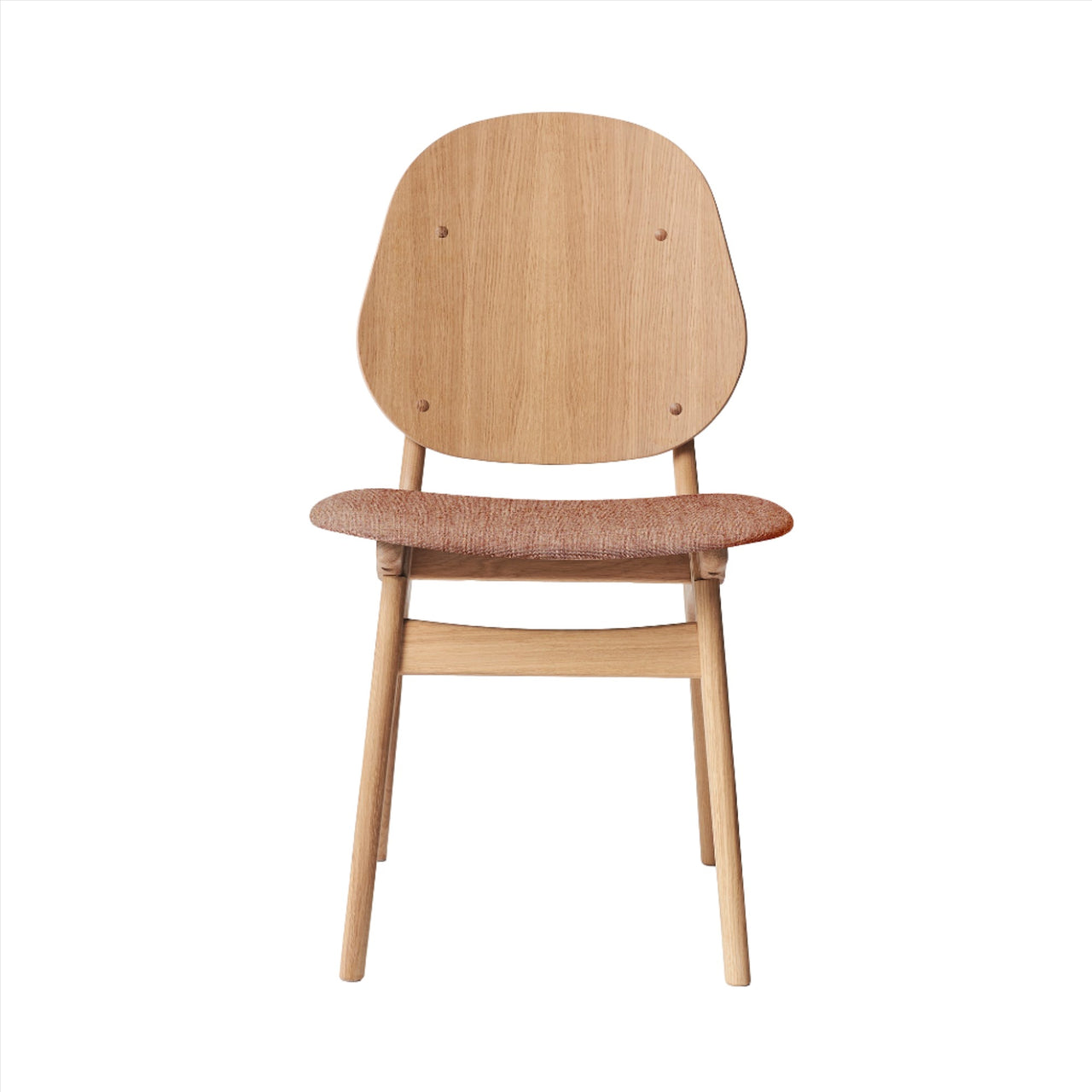 Noble Dining Chair: Upholstered + Oiled Oak