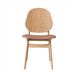 Noble Dining Chair: Upholstered + White Oiled Oak