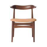 Cow Horn Dining Chair: Oiled Walnut