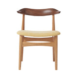 Cow Horn Dining Chair: Oiled Oak + Walnut