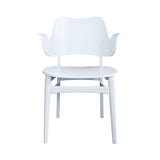 Gesture Dining Chair: Light Blue Lacquered Beech
