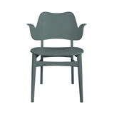 Gesture Dining Chair: Dark Green Lacquered Beech