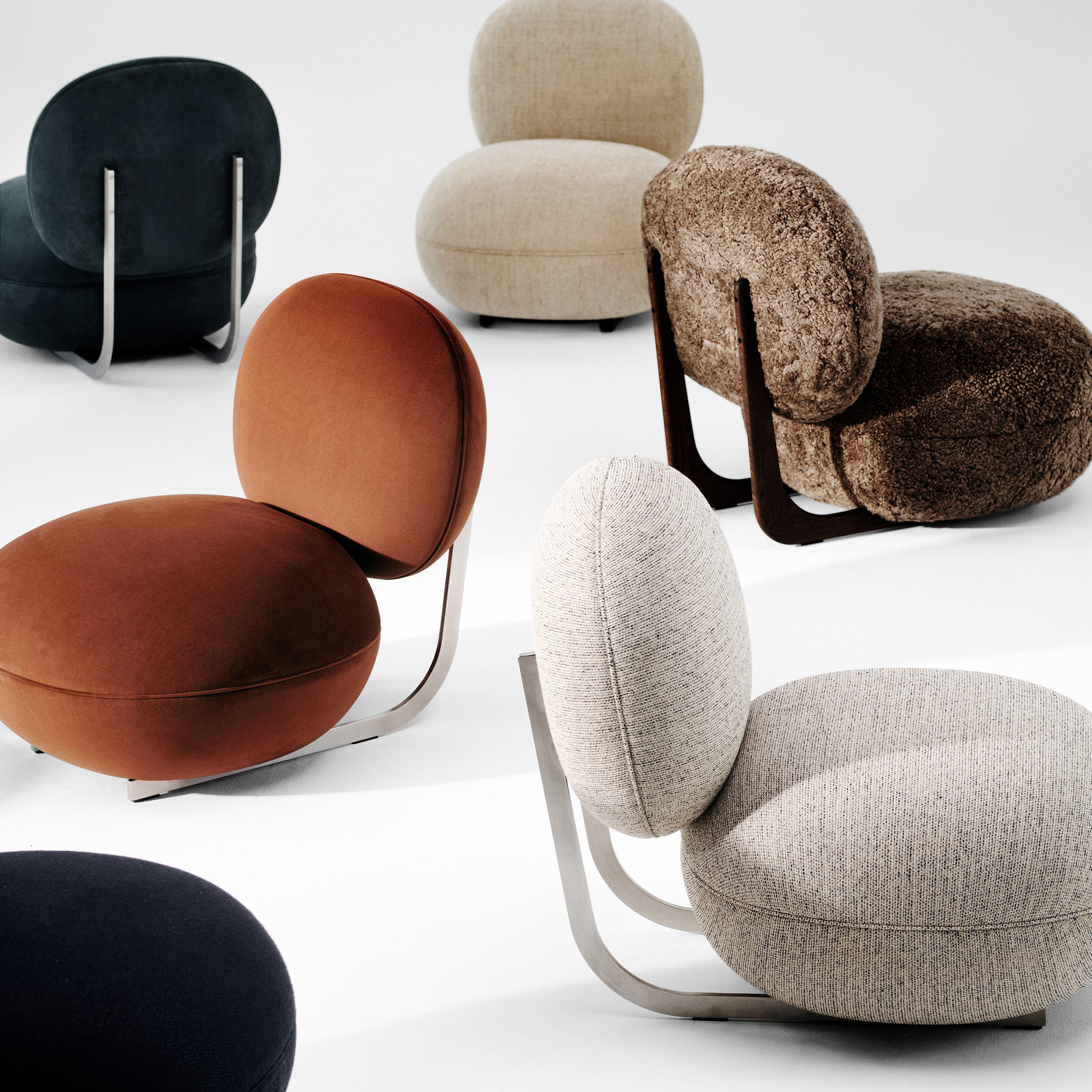 Cooper Lounge Chair: Steel