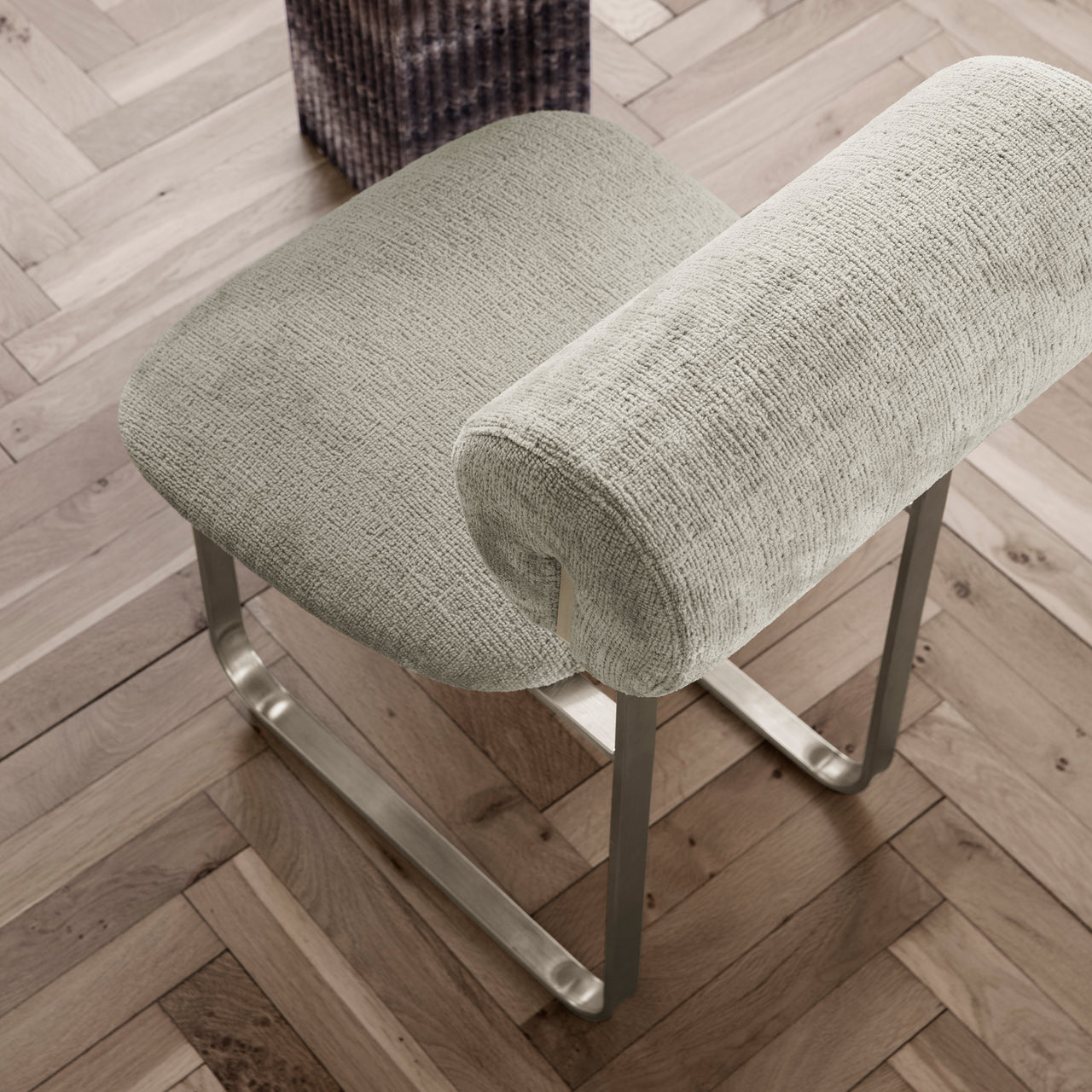 Hippo Chair Steel: Fully Upholstered