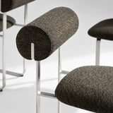 Hippo Chair Steel: Fully Upholstered
