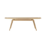 Surfboard Coffee Table: Without Shelf + White Oiled Oak