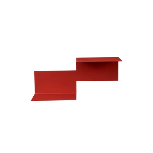 Repeat Wall Shelving:  Right + Rusty Red 