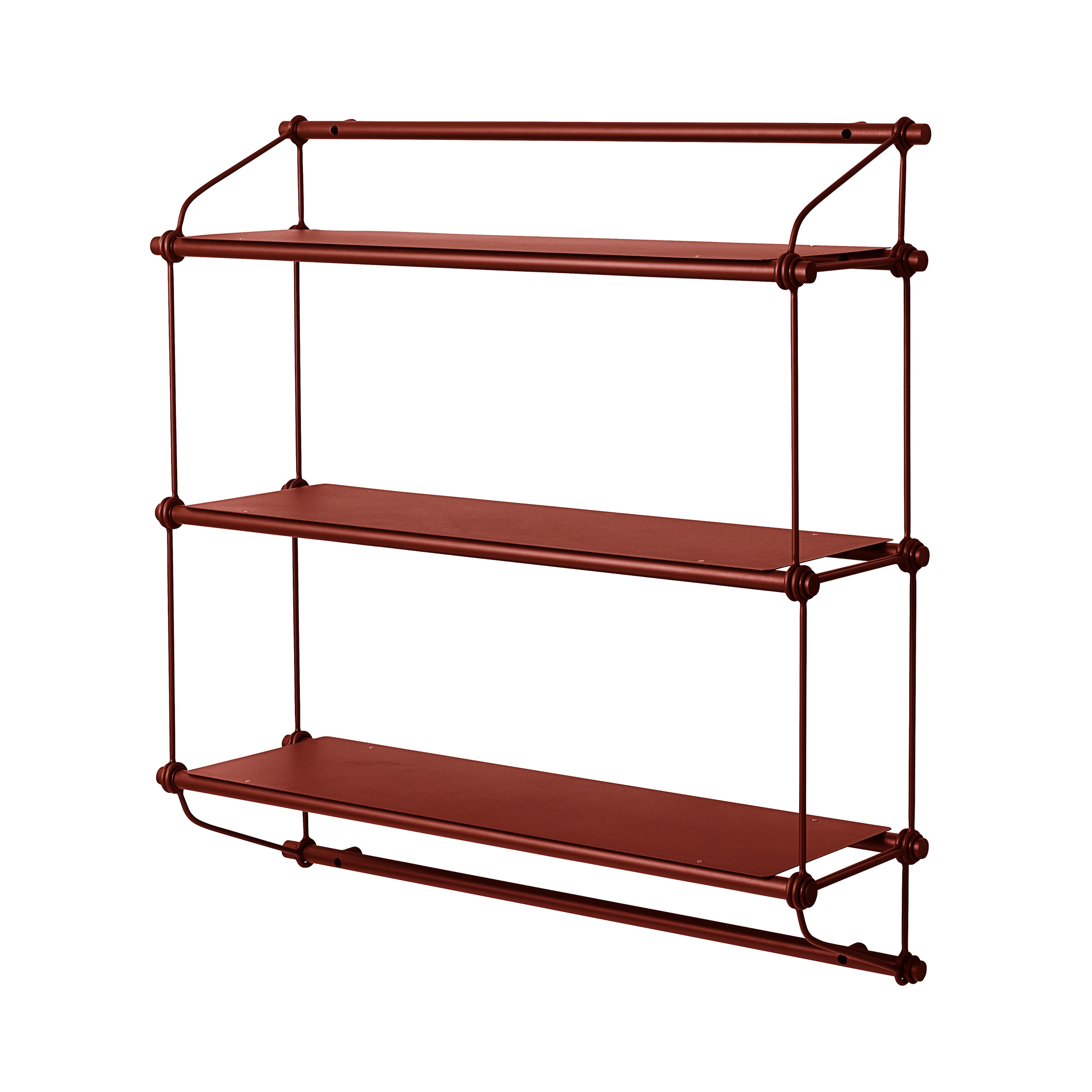 Parade Shelf: Oxide Red + 3 Shelves