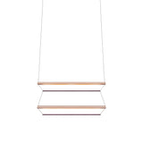 Tier 100 Vertical Pendant Light: 2V + Anodized Copper + Amethyst