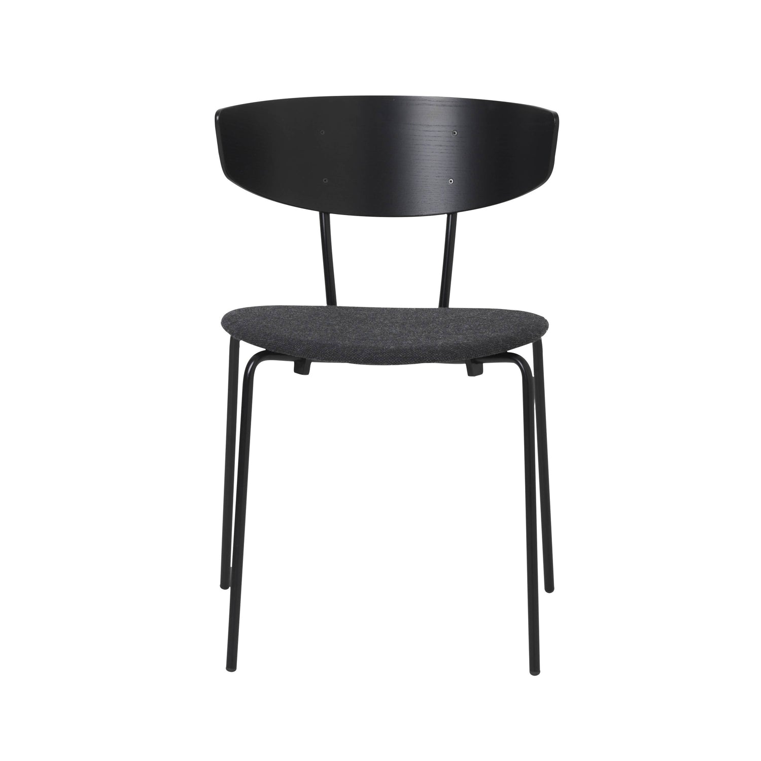 Herman Steel Dining Chair: Seat Upholstered