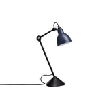 Lampe Gras N°205 Lamp: Blue + Round