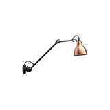 Lampe Gras N°304 L40 Wall Lamp: Copper + Round + With Switch
