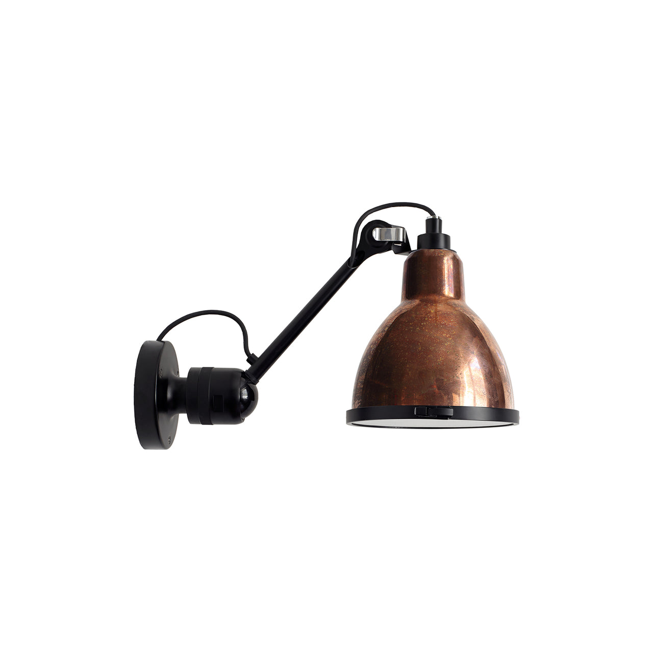 Lampe Gras N° 304 XL Outdoor Wall Lamp: Raw Copper + Round