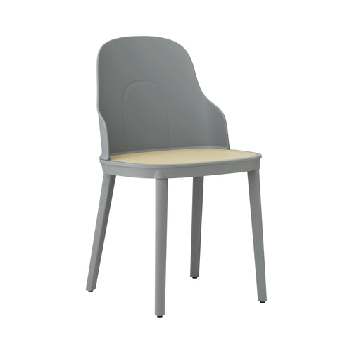 Allez Chair: Molded Wicker + Grey + Polypropylene