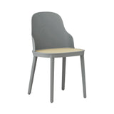 Allez Chair: Molded Wicker + Grey + Polypropylene 