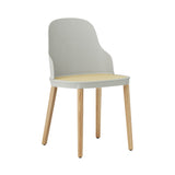 Allez Chair: Molded Wicker + Warm Grey + Oak