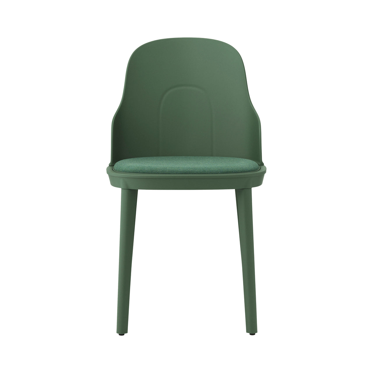 Allez Chair: Upholstered + Park Green + Polypropylene