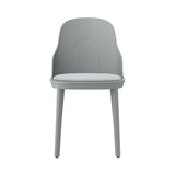 Allez Chair: Upholstered + Grey + Polypropylene