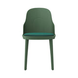 Allez Chair: Upholstered + Park Green + Polypropylene