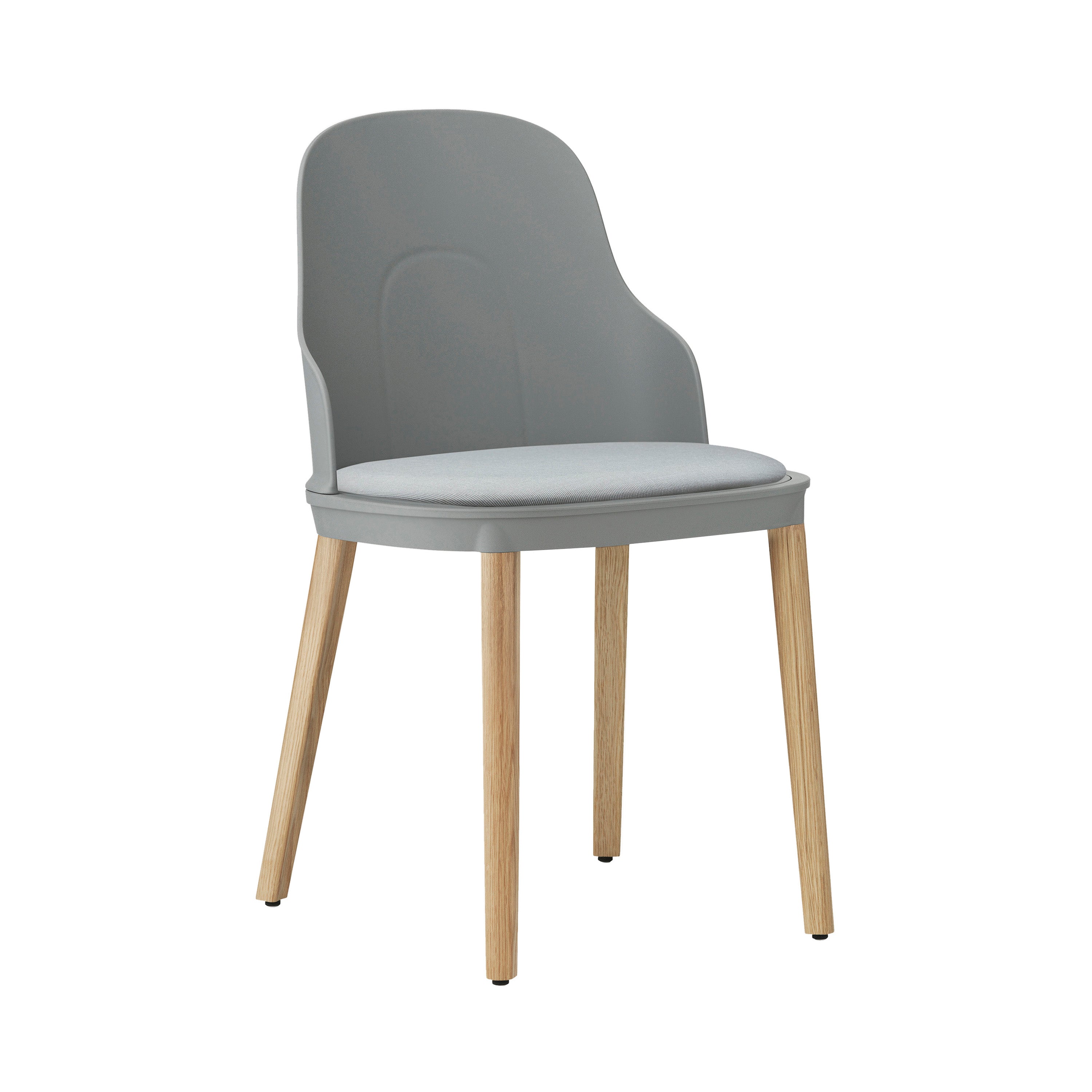 Allez Chair: Upholstered + Grey + Oak + Canvas SJA 3706