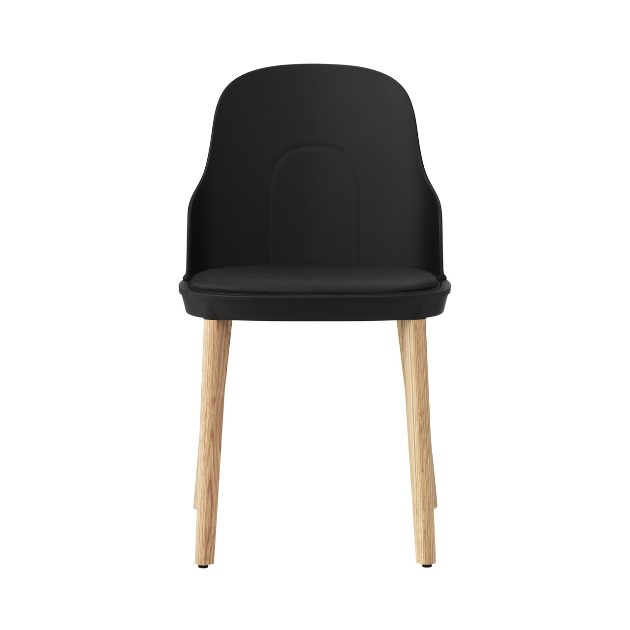 Allez Chair: Upholstered + Black + Oak