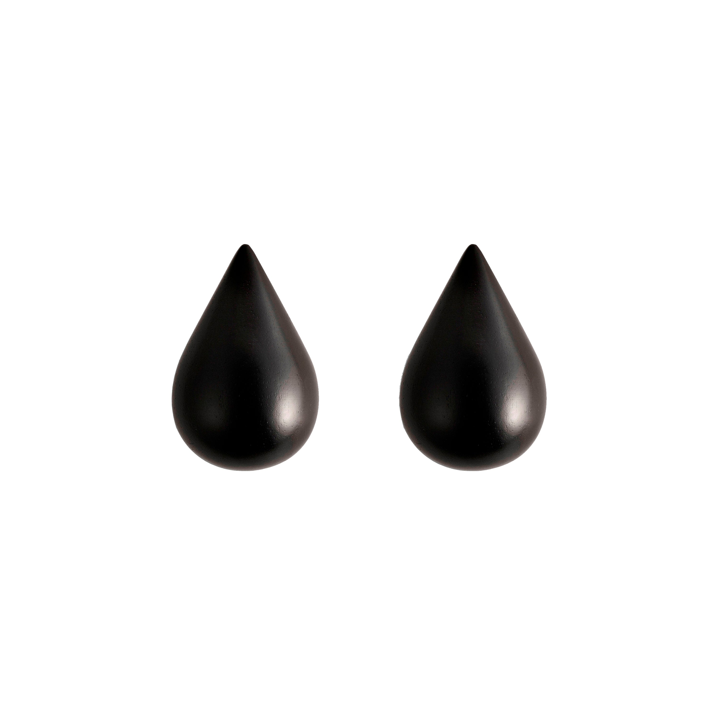 Dropit Wall Hooks: Set of 2 + Black
