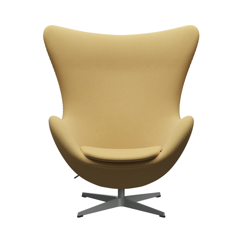Egg Footstool: Without Return Mechanism + Silver Grey