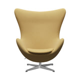 Egg Footstool: Without Return Mechanism + Brushed Aluminum