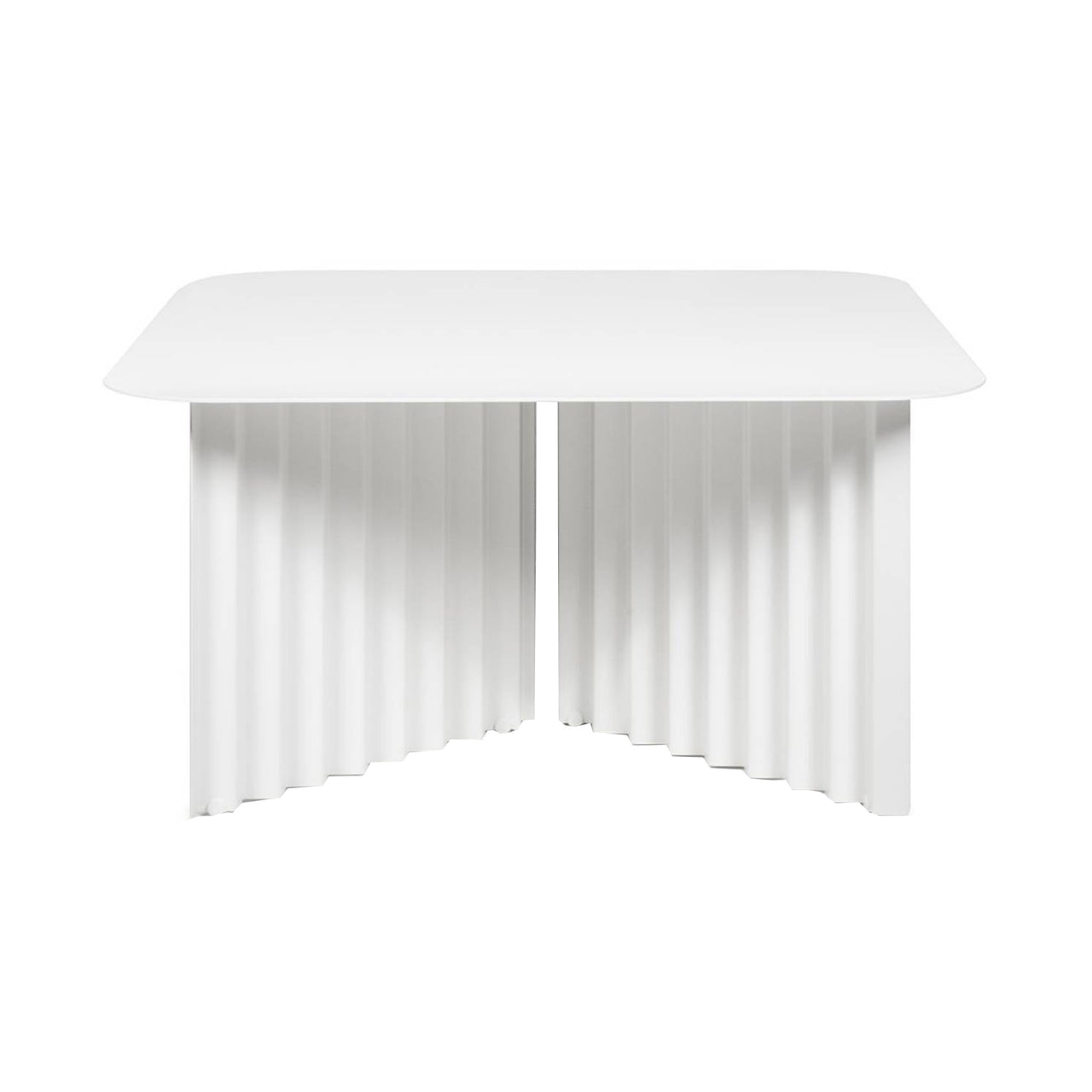 Plec Rectangular Occasional Table: Steel Top + Medium - 27.6