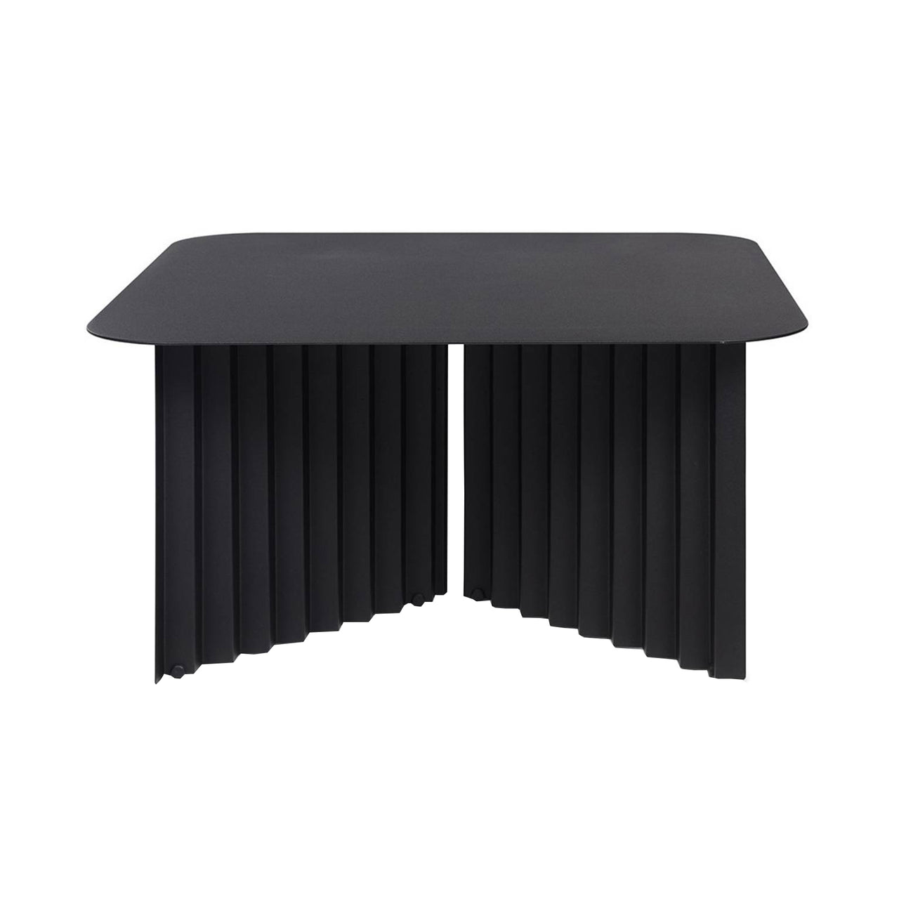 Plec Rectangular Occasional Table: Steel Top + Medium - 27.6