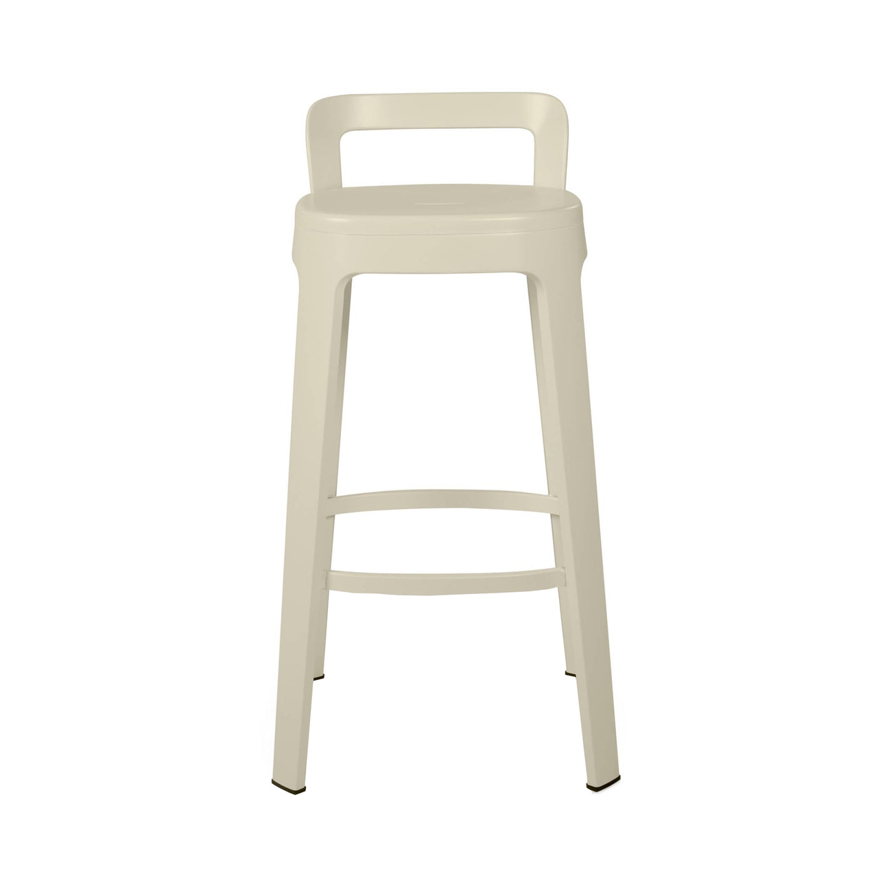 Ombra Bar + Counter Stool with Backrest: Bar + Grey