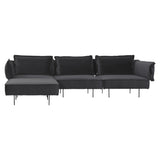 3-Seat Modular Sofa with Chaise: Sapphire 802