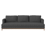 Qi 3 Seater Sofa: Natural Walnut