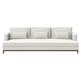 Qi 3 Seater Sofa: Natural Walnut