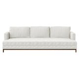 Qi 3 Seater Sofa: Natural Walnut