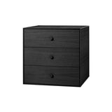 Frame Sideboard 49: Drawers + Black Stained Ash + 3