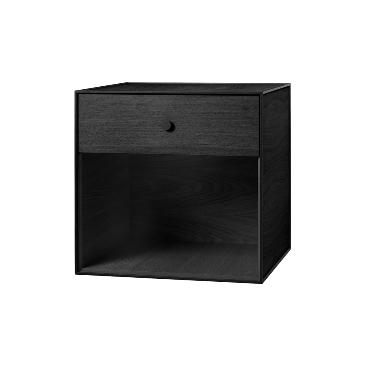 Frame Sideboard 49: Drawers + Black Stained Ash + 1