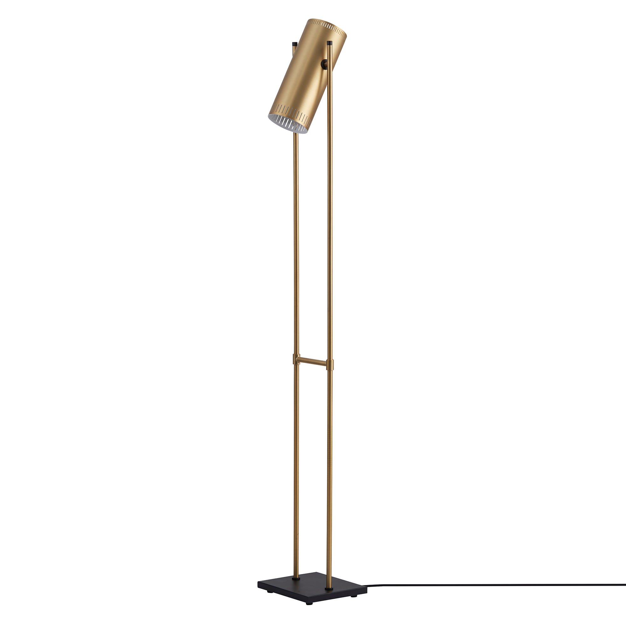 Trombone Floor Lamp: Aluminum