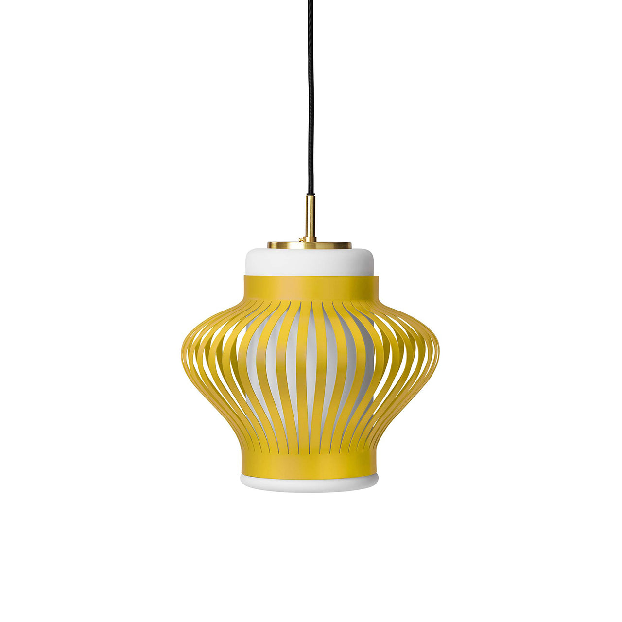 Opal Lamella Pendant: Illuminating Yellow